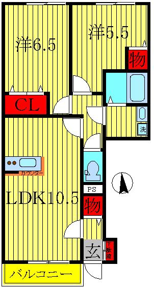 1階の間取り図