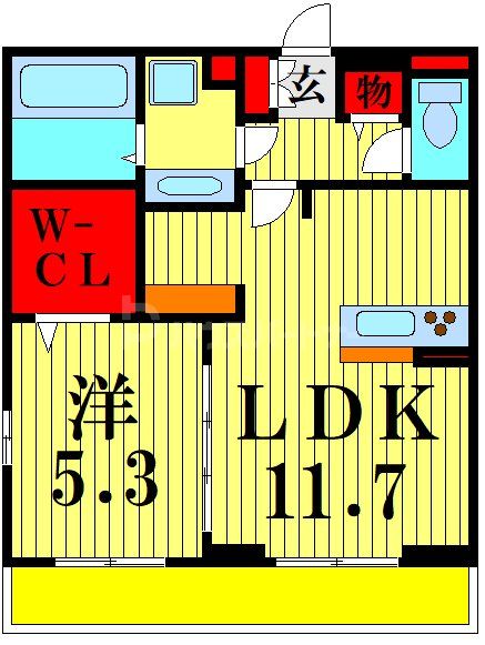1階の間取り図