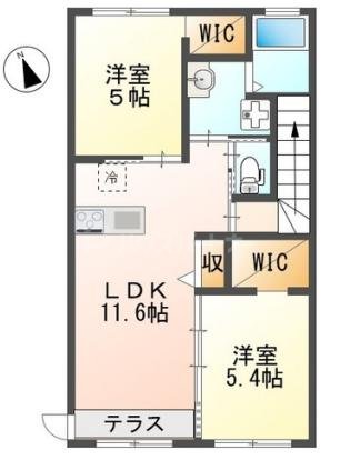 2階の間取り図