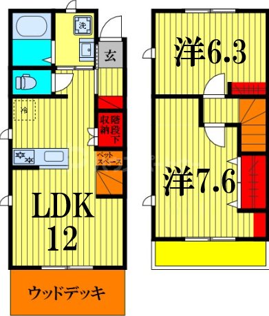 2階の間取り図