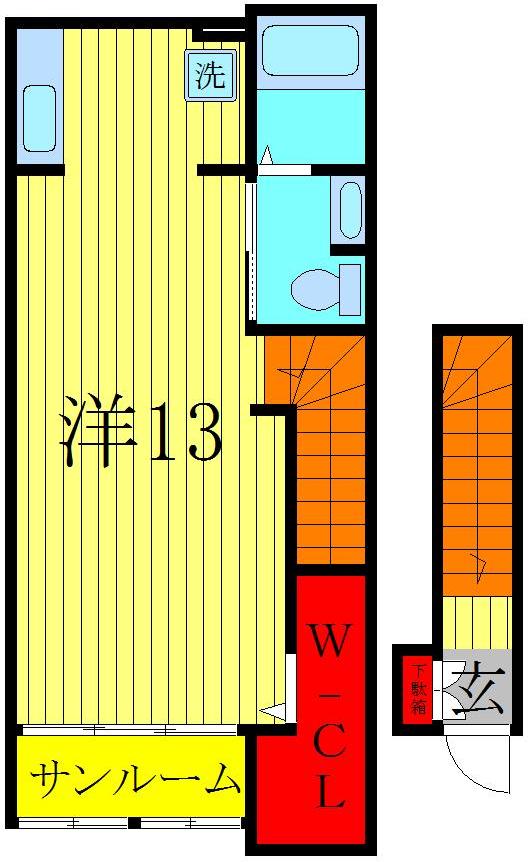 2階の間取り図