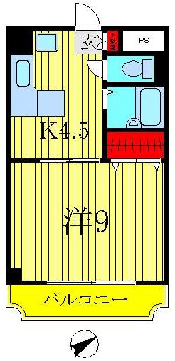 4階の間取り図