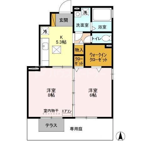 1階の間取り図