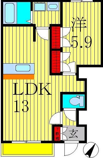 1階の間取り図