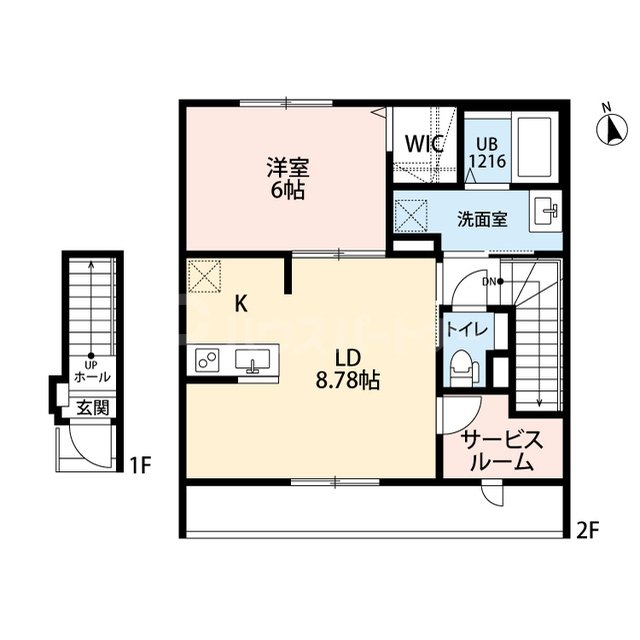 2階の間取り図