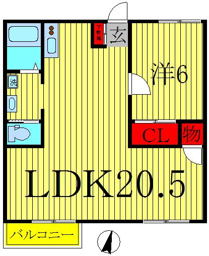 2階の間取り図