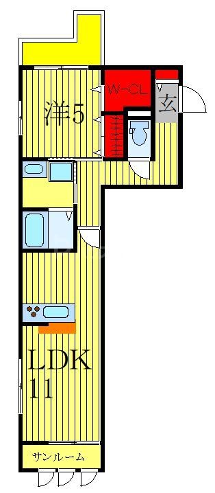 2階の間取り図