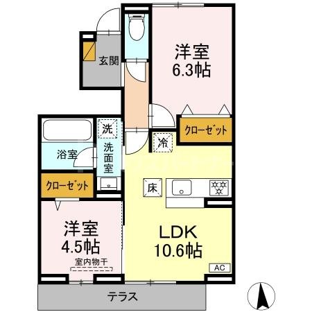 1階の間取り図