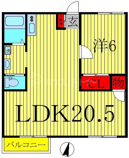 2階の間取り図