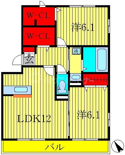 1階の間取り図