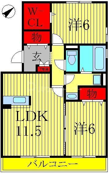 2階の間取り図