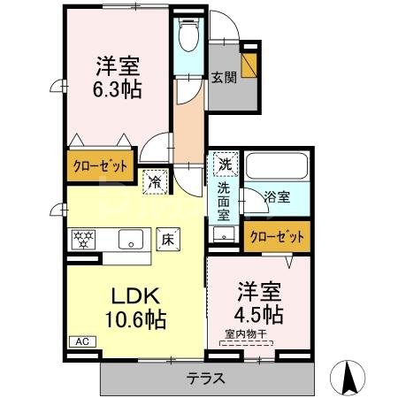 1階の間取り図