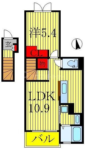 2階の間取り図