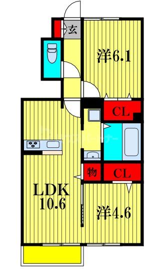 1階の間取り図
