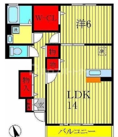 1階の間取り図