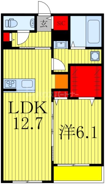 2階の間取り図