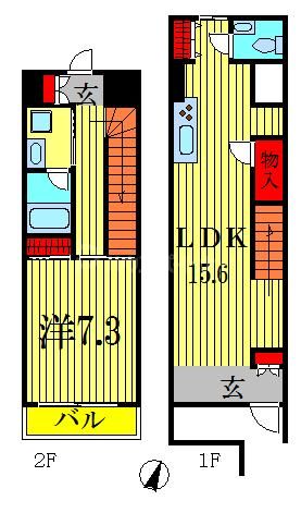 2階の間取り図