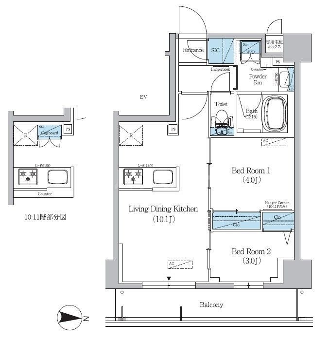 11階の間取り図