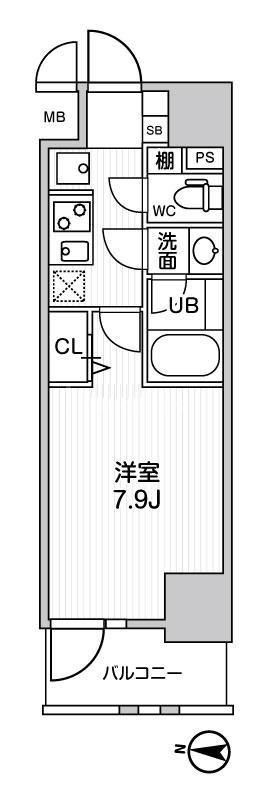 4階の間取り図