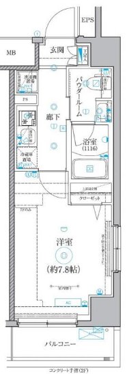 2階の間取り図