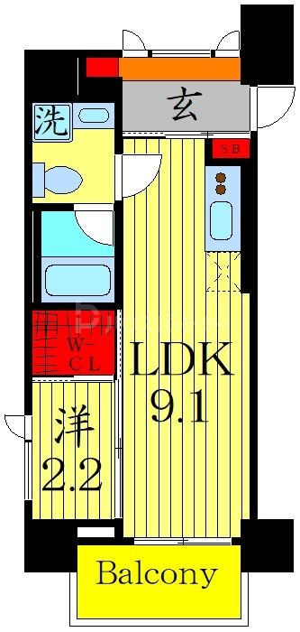 4階の間取り図
