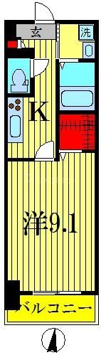 4階の間取り図