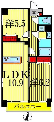 5階の間取り図