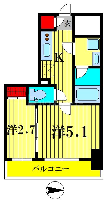 5階の間取り図