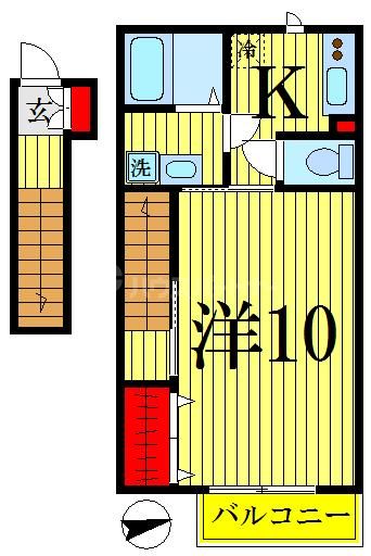 2階の間取り図