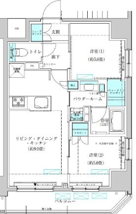 6階の間取り図