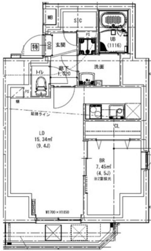3階の間取り図