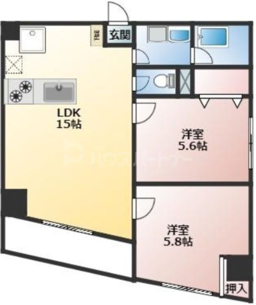4階の間取り図