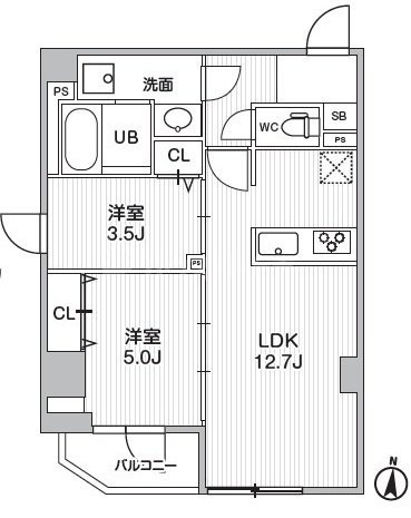 5階の間取り図