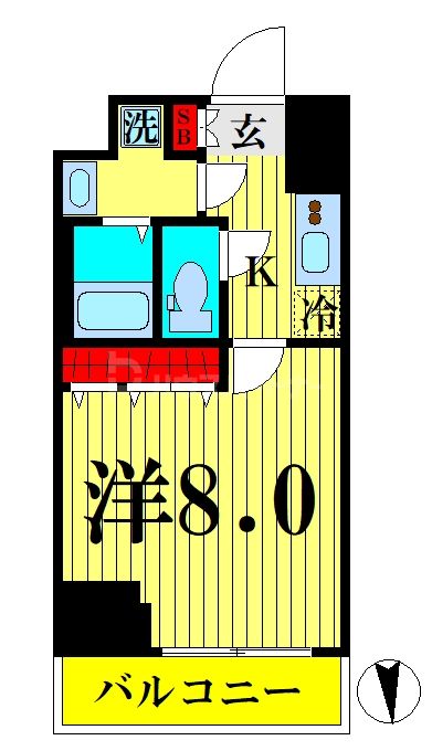 2階の間取り図