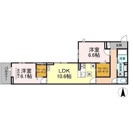 1階の間取り図