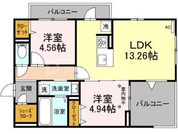 1階の間取り図
