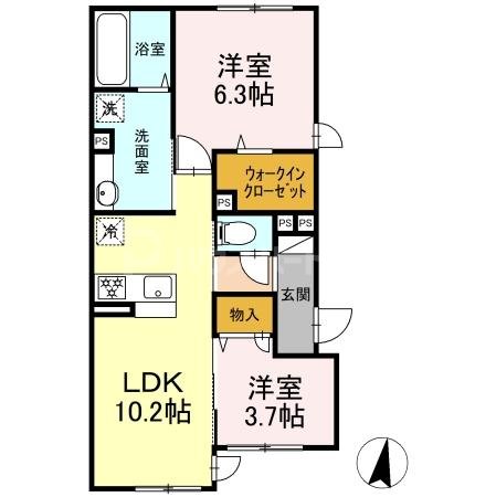 1階の間取り図