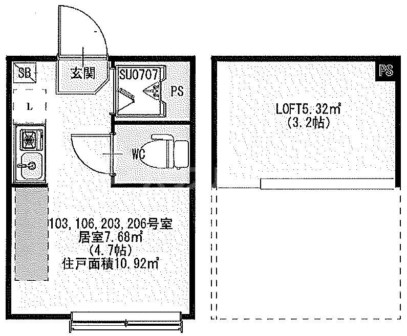2階の間取り図