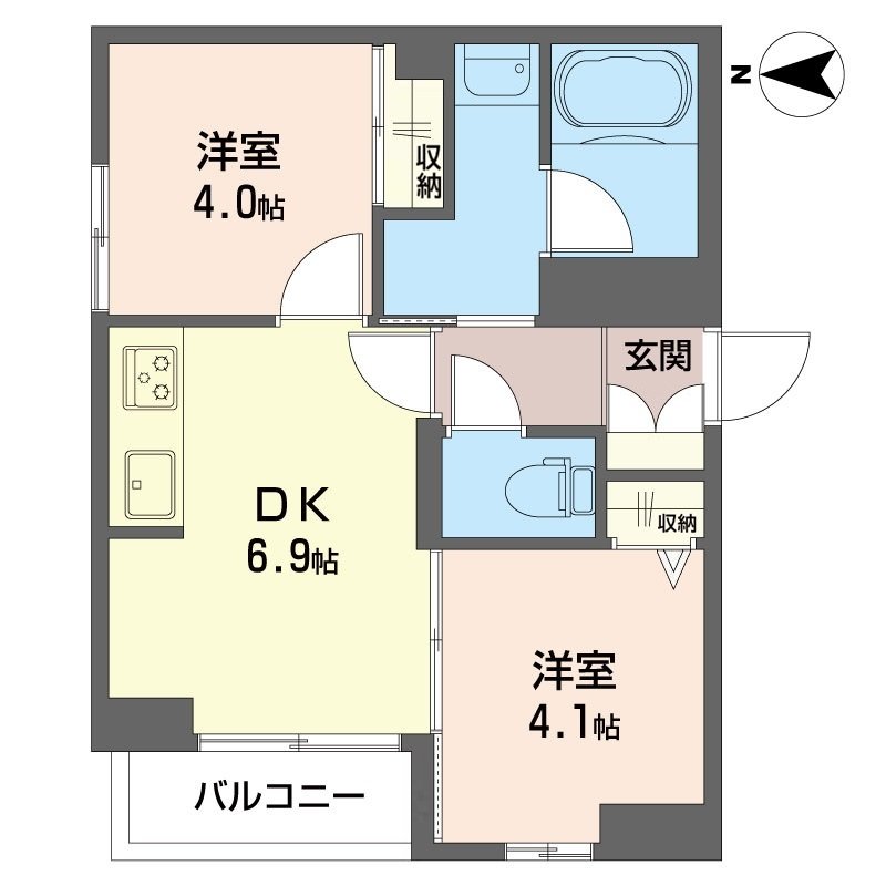 1階の間取り図