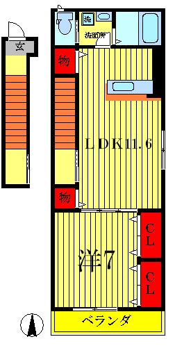 2階の間取り図
