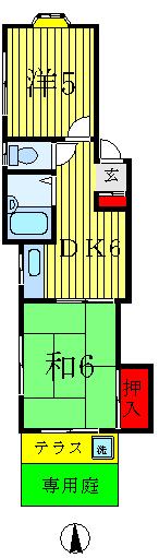 1階の間取り図