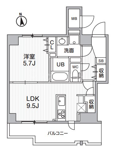 8階の間取り図