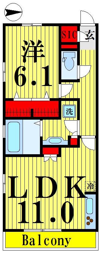 2階の間取り図