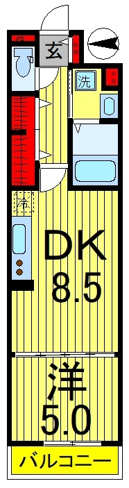 4階の間取り図