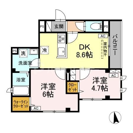 1階の間取り図