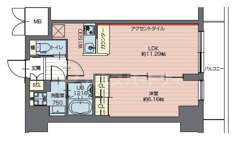 9階の間取り図