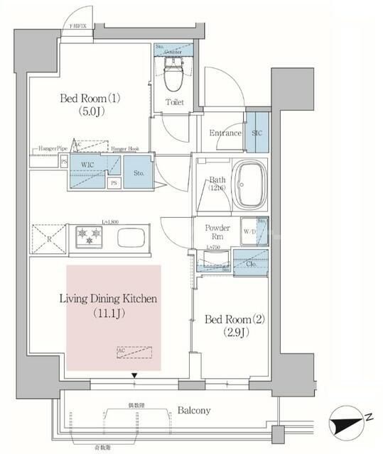 6階の間取り図