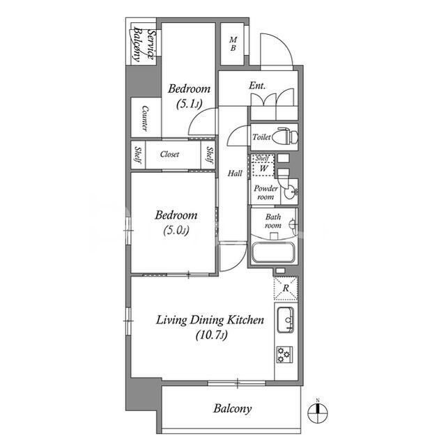 11階の間取り図