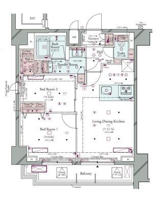9階の間取り図