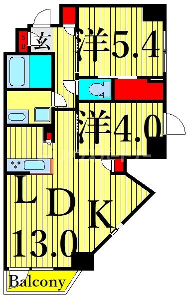 5階の間取り図